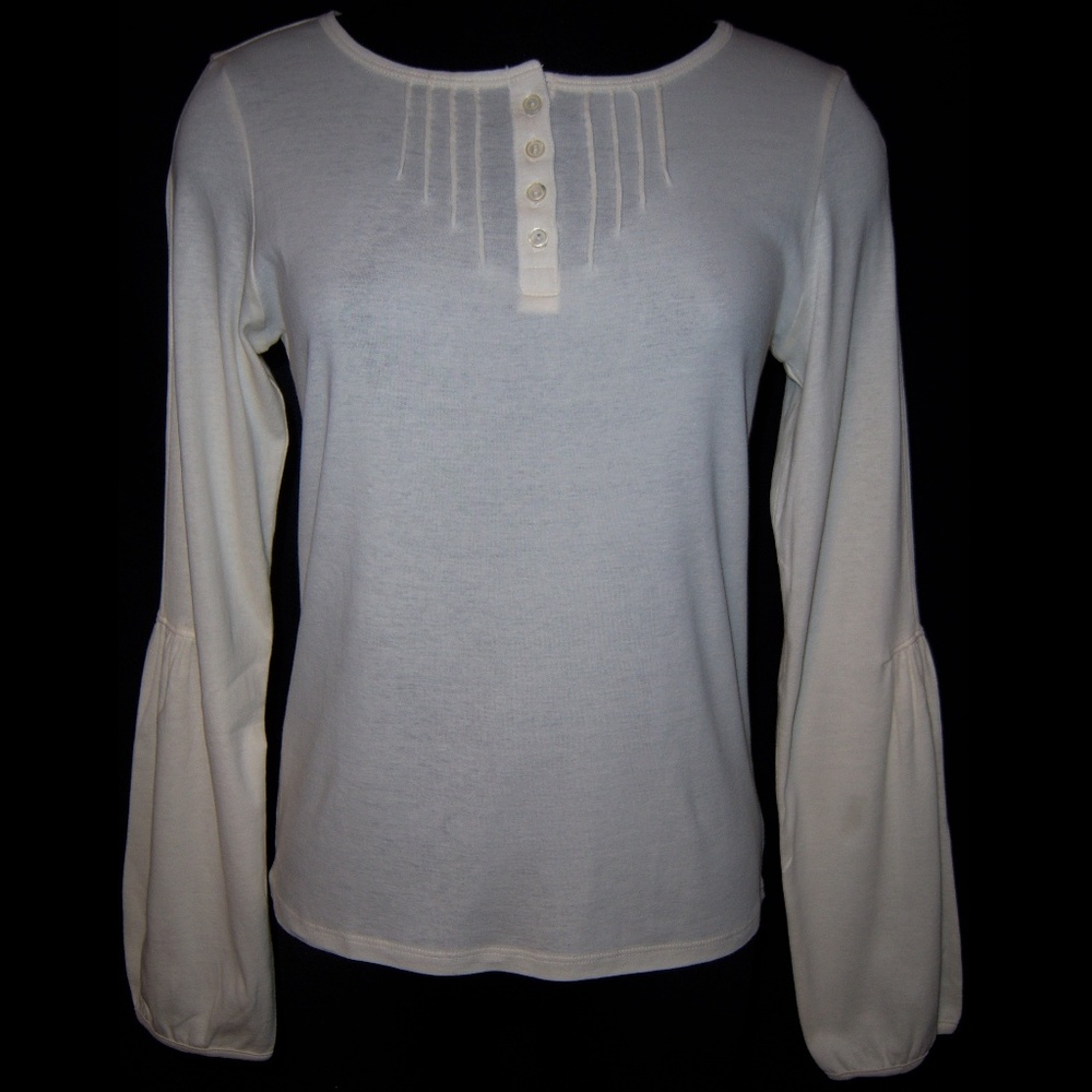 NWT J. Jill Henley Bloused Sleeves